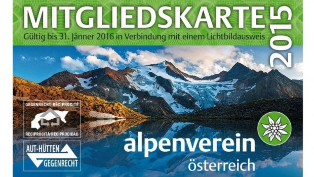 Alpenverein členství 2015 Hlavní foto článku