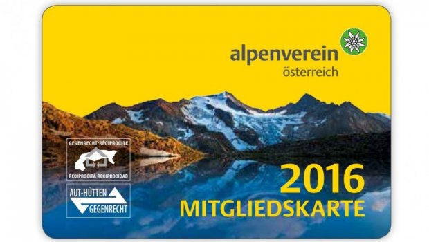 Alpenverein členství 2016 Hlavní foto článku
